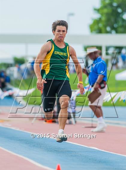 Thumbnail 2 in CIF State Track & Field Championships (Boys Long Jump Final) photogallery.
