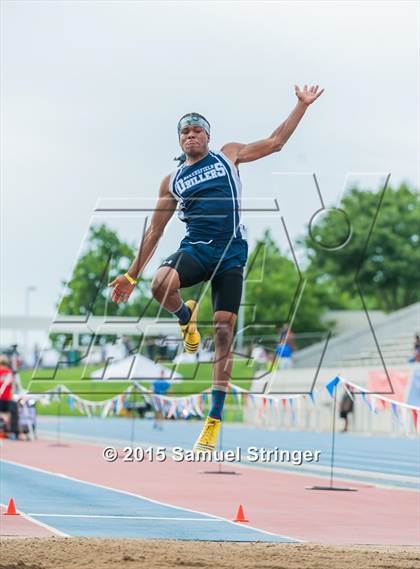 Thumbnail 2 in CIF State Track & Field Championships (Boys Long Jump Final) photogallery.