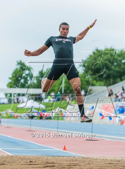 Thumbnail 1 in CIF State Track & Field Championships (Boys Long Jump Final) photogallery.