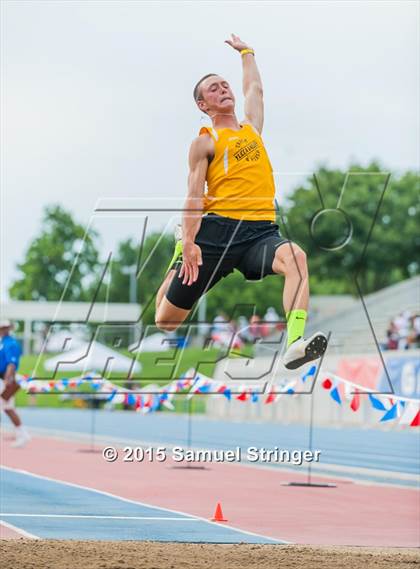 Thumbnail 3 in CIF State Track & Field Championships (Boys Long Jump Final) photogallery.