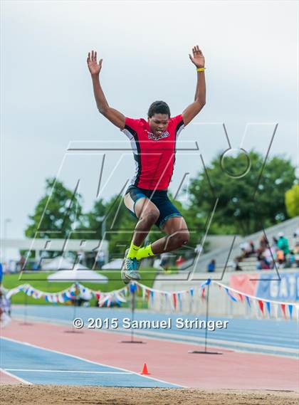 Thumbnail 2 in CIF State Track & Field Championships (Boys Long Jump Final) photogallery.