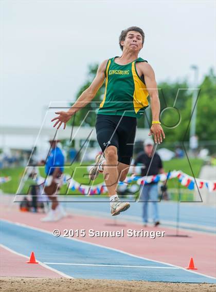 Thumbnail 3 in CIF State Track & Field Championships (Boys Long Jump Final) photogallery.