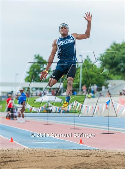 Thumbnail 2 in CIF State Track & Field Championships (Boys Long Jump Final) photogallery.