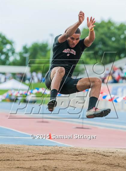 Thumbnail 2 in CIF State Track & Field Championships (Boys Long Jump Final) photogallery.