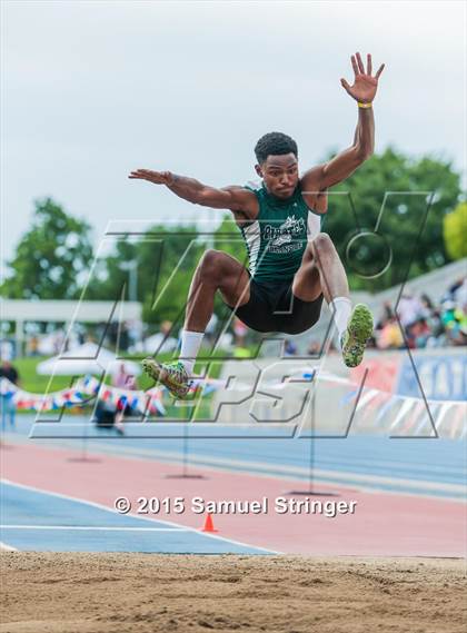 Thumbnail 2 in CIF State Track & Field Championships (Boys Long Jump Final) photogallery.