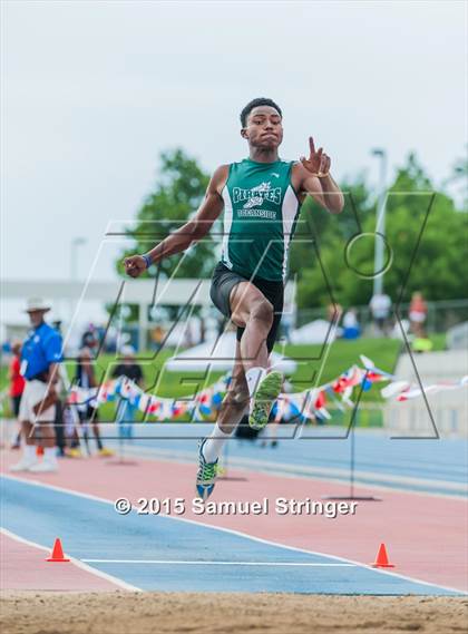 Thumbnail 1 in CIF State Track & Field Championships (Boys Long Jump Final) photogallery.