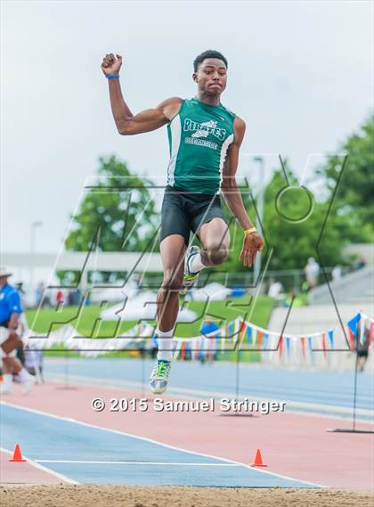 Thumbnail 3 in CIF State Track & Field Championships (Boys Long Jump Final) photogallery.