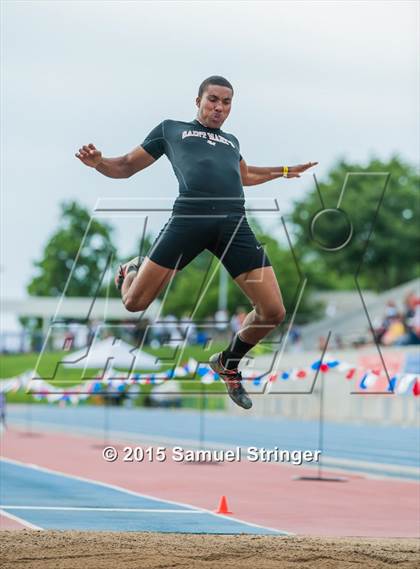 Thumbnail 1 in CIF State Track & Field Championships (Boys Long Jump Final) photogallery.