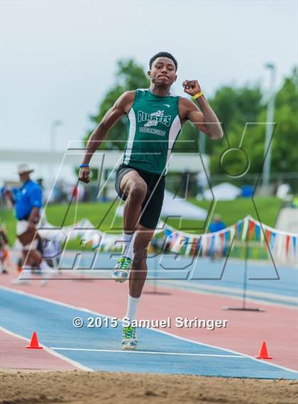 Thumbnail 1 in CIF State Track & Field Championships (Boys Long Jump Final) photogallery.