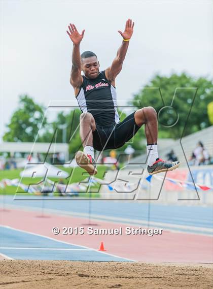 Thumbnail 2 in CIF State Track & Field Championships (Boys Long Jump Final) photogallery.