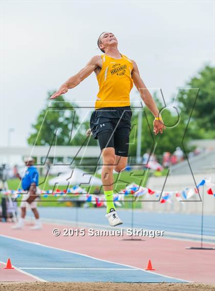 Thumbnail 1 in CIF State Track & Field Championships (Boys Long Jump Final) photogallery.