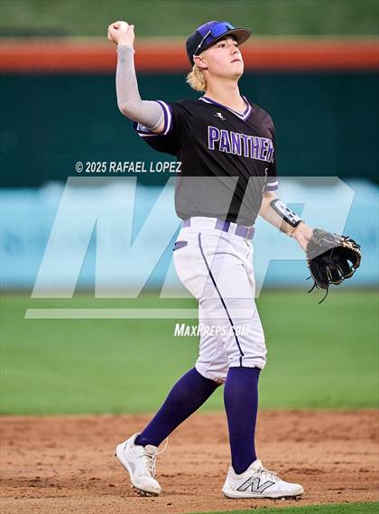 Thumbnail 3 in Kingwood Park vs. Liberty Hill (UIL Baseball 5A D2 Semifinal) photogallery.