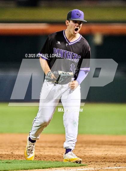 Thumbnail 3 in Kingwood Park vs. Liberty Hill (UIL Baseball 5A D2 Semifinal) photogallery.