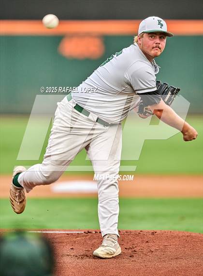 Thumbnail 3 in Kingwood Park vs. Liberty Hill (UIL Baseball 5A D2 Semifinal) photogallery.