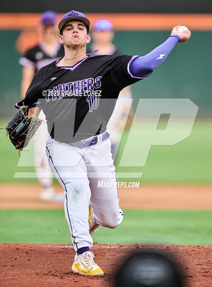 Thumbnail 2 in Kingwood Park vs. Liberty Hill (UIL Baseball 5A D2 Semifinal) photogallery.
