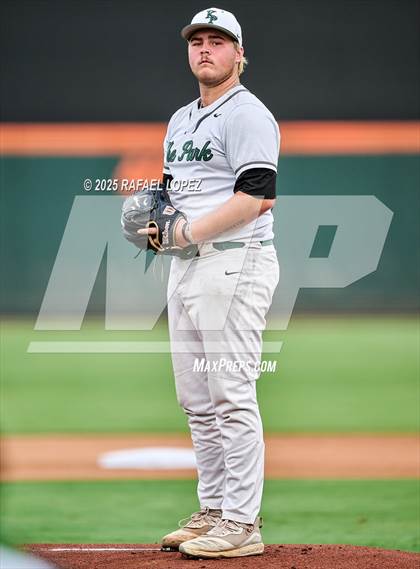 Thumbnail 2 in Kingwood Park vs. Liberty Hill (UIL Baseball 5A D2 Semifinal) photogallery.