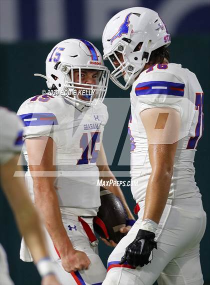 Thumbnail 2 in Aubrey @ Graham (UIL 4A Regional Semifinal Playoff) photogallery.