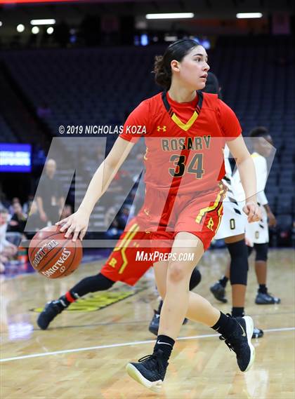Thumbnail 3 in Rosary Academy vs. Bishop O'Dowd (CIF State D1 Final) photogallery.