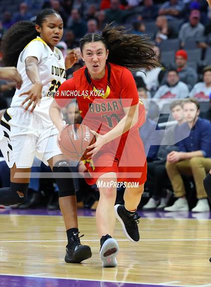 Thumbnail 2 in Rosary Academy vs. Bishop O'Dowd (CIF State D1 Final) photogallery.