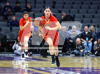 Thumbnail 3 in Rosary Academy vs. Bishop O'Dowd (CIF State D1 Final) photogallery.