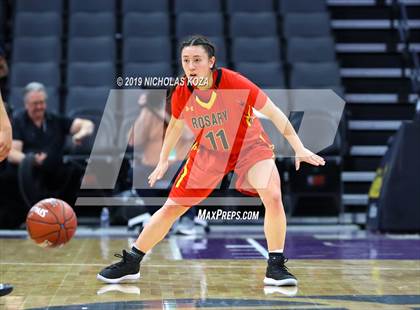 Thumbnail 3 in Rosary Academy vs. Bishop O'Dowd (CIF State D1 Final) photogallery.