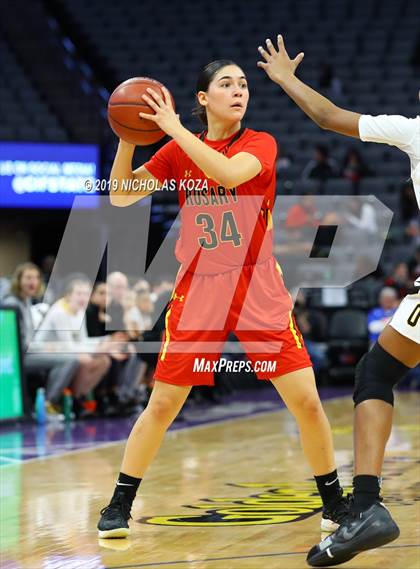 Thumbnail 3 in Rosary Academy vs. Bishop O'Dowd (CIF State D1 Final) photogallery.