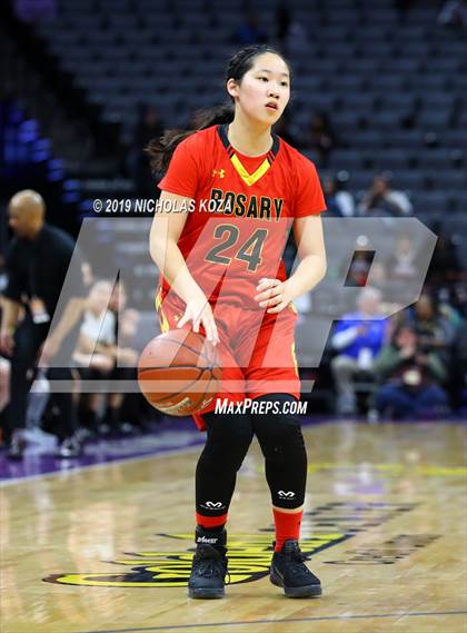 Thumbnail 2 in Rosary Academy vs. Bishop O'Dowd (CIF State D1 Final) photogallery.