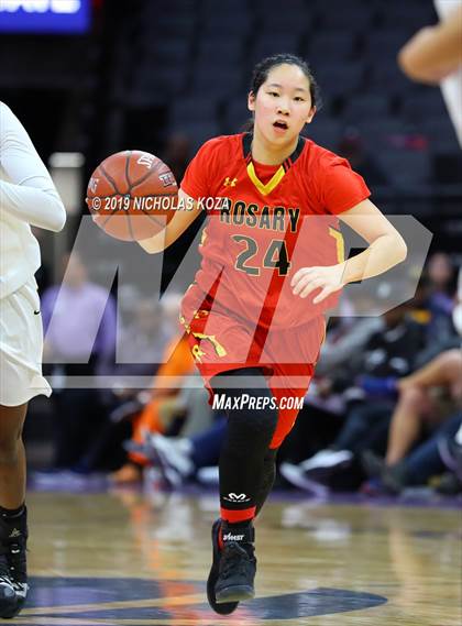 Thumbnail 2 in Rosary Academy vs. Bishop O'Dowd (CIF State D1 Final) photogallery.