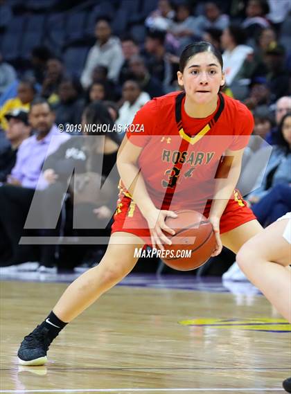 Thumbnail 1 in Rosary Academy vs. Bishop O'Dowd (CIF State D1 Final) photogallery.