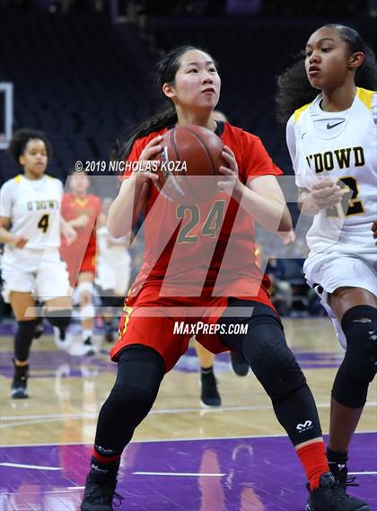 Thumbnail 2 in Rosary Academy vs. Bishop O'Dowd (CIF State D1 Final) photogallery.