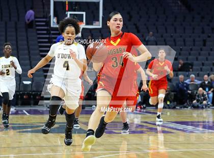 Thumbnail 2 in Rosary Academy vs. Bishop O'Dowd (CIF State D1 Final) photogallery.