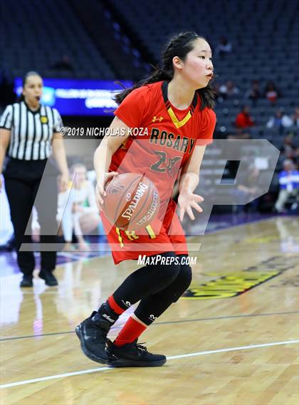 Thumbnail 3 in Rosary Academy vs. Bishop O'Dowd (CIF State D1 Final) photogallery.