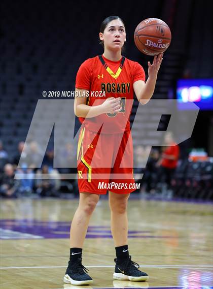 Thumbnail 2 in Rosary Academy vs. Bishop O'Dowd (CIF State D1 Final) photogallery.