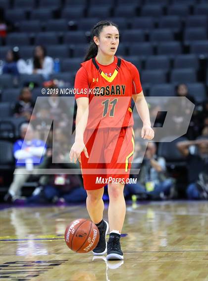 Thumbnail 2 in Rosary Academy vs. Bishop O'Dowd (CIF State D1 Final) photogallery.