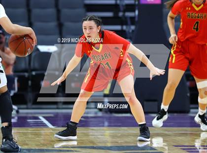 Thumbnail 2 in Rosary Academy vs. Bishop O'Dowd (CIF State D1 Final) photogallery.