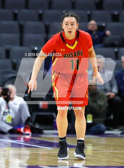 Thumbnail 1 in Rosary Academy vs. Bishop O'Dowd (CIF State D1 Final) photogallery.