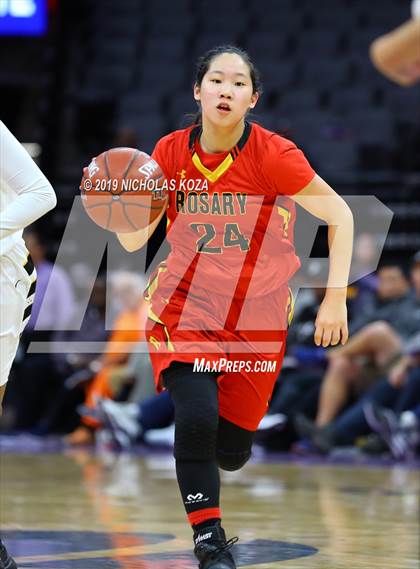 Thumbnail 3 in Rosary Academy vs. Bishop O'Dowd (CIF State D1 Final) photogallery.