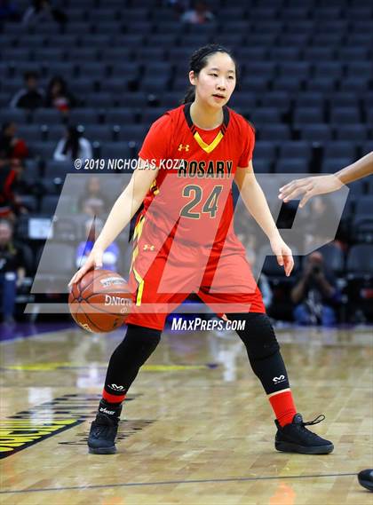 Thumbnail 2 in Rosary Academy vs. Bishop O'Dowd (CIF State D1 Final) photogallery.