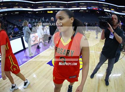 Thumbnail 3 in Rosary Academy vs. Bishop O'Dowd (CIF State D1 Final) photogallery.