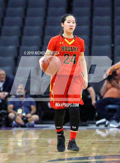 Thumbnail 3 in Rosary Academy vs. Bishop O'Dowd (CIF State D1 Final) photogallery.