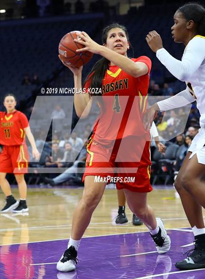 Thumbnail 2 in Rosary Academy vs. Bishop O'Dowd (CIF State D1 Final) photogallery.