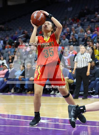 Thumbnail 2 in Rosary Academy vs. Bishop O'Dowd (CIF State D1 Final) photogallery.