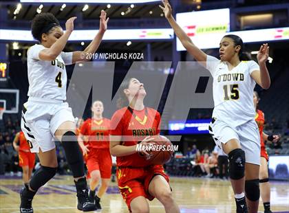 Thumbnail 2 in Rosary Academy vs. Bishop O'Dowd (CIF State D1 Final) photogallery.