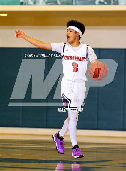 Thumbnail 2 in Crossroads vs. Taft (St. Monica Tournament) photogallery.