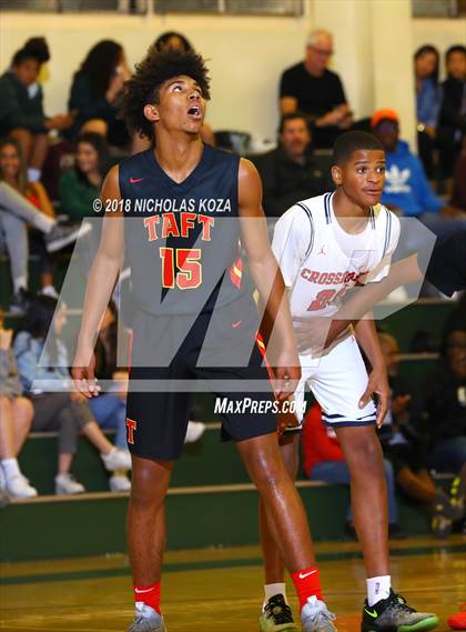 Thumbnail 3 in Crossroads vs. Taft (St. Monica Tournament) photogallery.