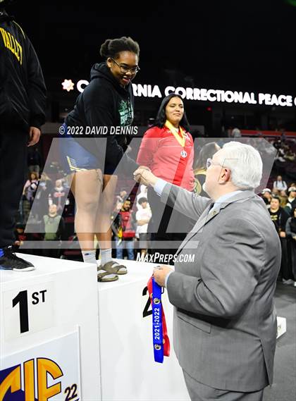 Thumbnail 2 in CIF Girls Wrestling Championships (Podium Awards) photogallery.