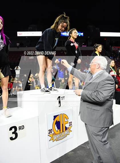 Thumbnail 3 in CIF Girls Wrestling Championships (Podium Awards) photogallery.