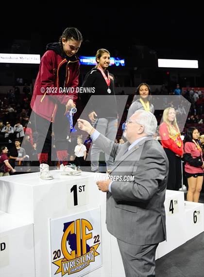 Thumbnail 3 in CIF Girls Wrestling Championships (Podium Awards) photogallery.