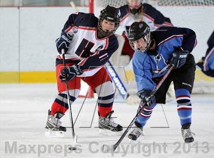 Thumbnail 3 in East Catholic vs. Hall/Conard (Pioneer Valley Winter Classic) photogallery.