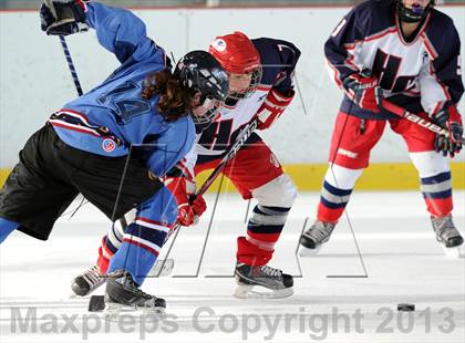 Thumbnail 2 in East Catholic vs. Hall/Conard (Pioneer Valley Winter Classic) photogallery.